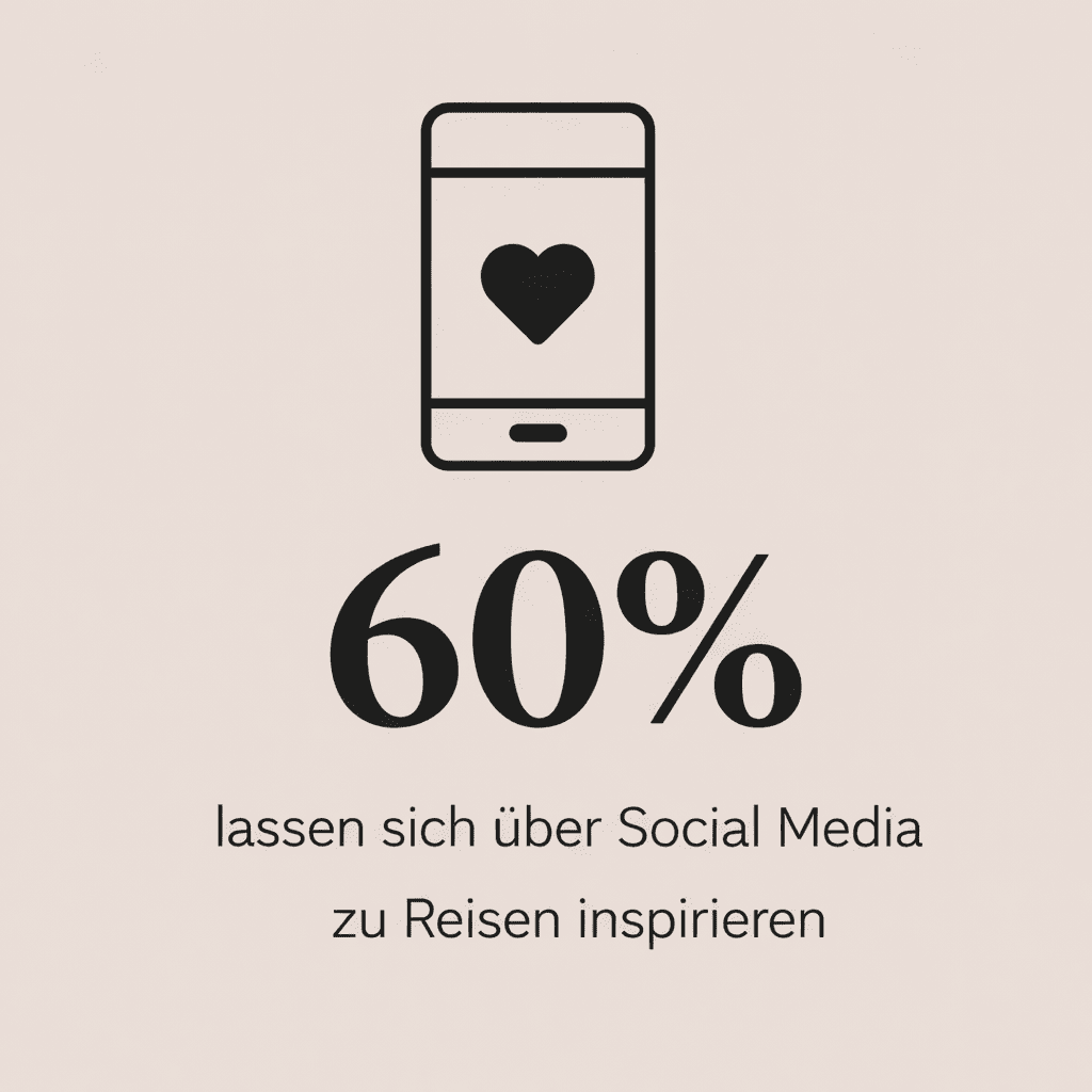 60% lassen sich über Social Media zu Reisen inspirieren